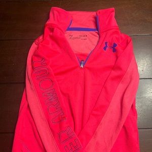 Girls youth medium UA quarter zip